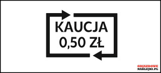Kaucja 0,50 zł 10cm 
