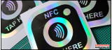 Instagram NFC Twój Tekst 15cm - 2 sztuki