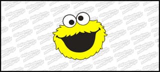 Cookie Monster 10cm żółty