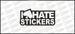 I Hate Stickers 15cm