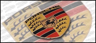 Porsche logo 3D 42mm