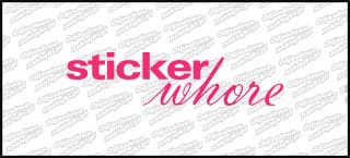 sticker whore 15cm różowa
