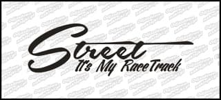 Street It's My Race Track 15cm biała